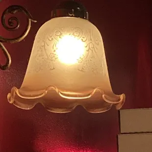 Lamp over the booth!