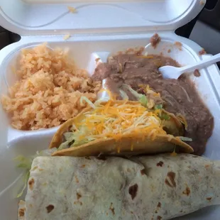 Great value and good food ! No more Taco Bell for us.