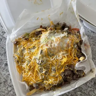 Steak fries with glass shards in it from microwave