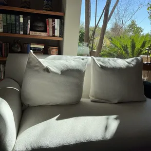 Poorly made cushions and hard as rocks.