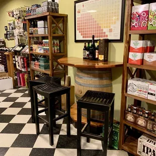 a checkered floor in a store