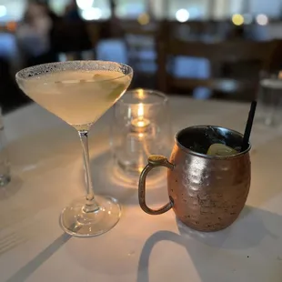 Lemon Drop Martini and Mule