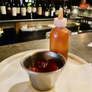 The house made spicy ketchup (tiny bottle) is so good :)...