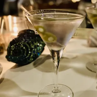 Gray Goose Martini at Victors is the best one i have ever had. Superb. :)...