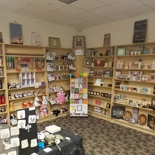 The bookstore has everything you need all types of literature Bible for adults and kids