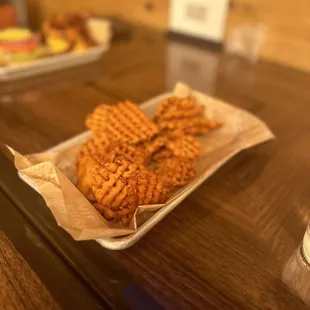Sweet potatoe waffle fries