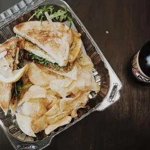 Chicken Pesto. A great blend of Chicken, melted Monterrey cheese, tomatoes,arugula &amp; pesto sauce. Must try!!
