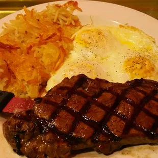 NY Steak and Eggs