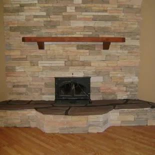 Stone Fireplace