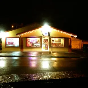 outside