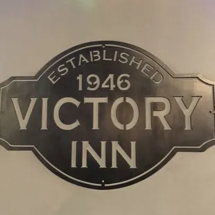 the sign for the establishment