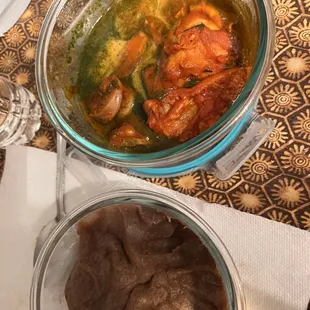 I was eating then remembered to snap a pic! I enjoyed this meal more than I can ever express with words.The Pepe and ewedu was sweet oh