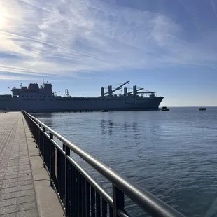 Support ships to the south