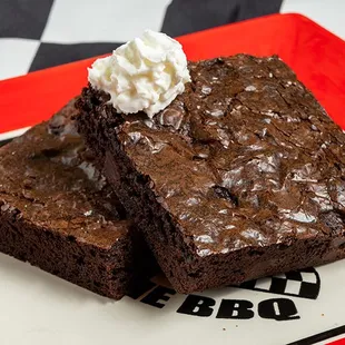 VLBBQ's Dark Chocolate Brownies
