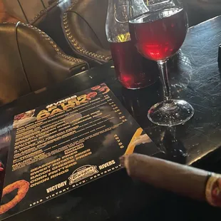 House Sangria and Sweet Jane cigar