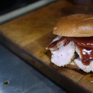 Barbecue Turkey Sandwich.