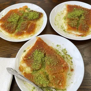 Our kanafeh wasn't good at all. Sweet with no taste of the Middle East.
