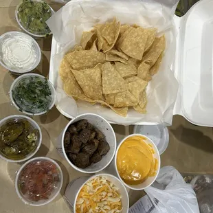 Steak Nachos (take out)
