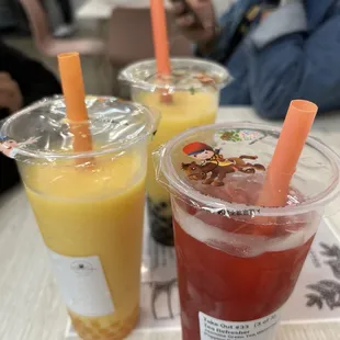 Smoothies/Blended - Mango, Tea Refresher - Watermelon w Green Tea