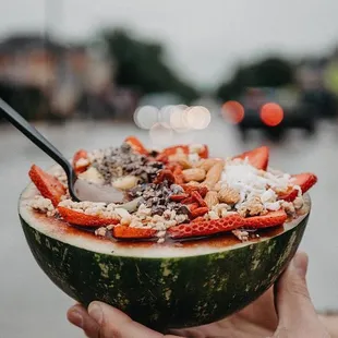 Bowl in a Watermelon