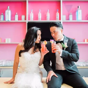 Hilton Waikiki Pink Wedding