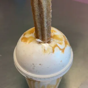 Churro milkshake