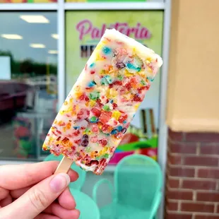 fruity pebbles popsicle