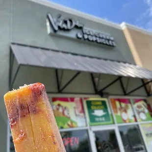 Mango chamoy popsicle