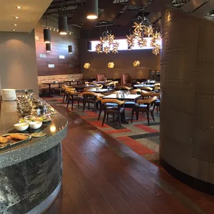 the dining area