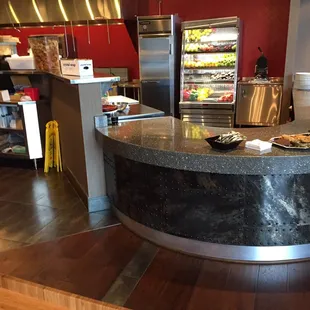 sushi and sashimi, interior