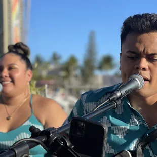This is me (Dillon Pakele) performing with my sister, Kamalei Pakele on the Vida Mia!