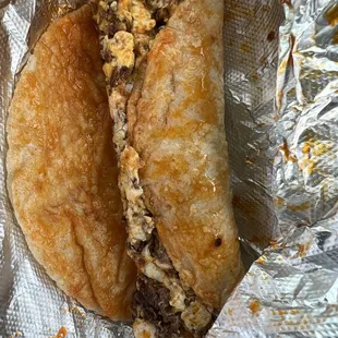 Super greasy chorizo and egg
