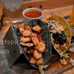 Tacos: Octopus &amp; Chicken Mole  I.G. = @kim.d.west