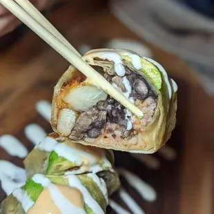 Surf and turf 'burrito"