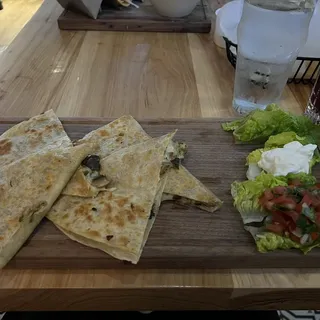 Mushroom Quesadilla