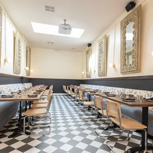 private room with projector