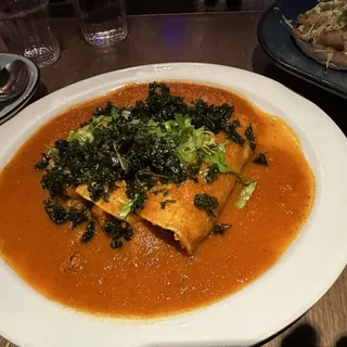 VEGGIE Enchiladas Ranchero