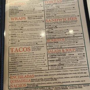 Updated menu 12/2023