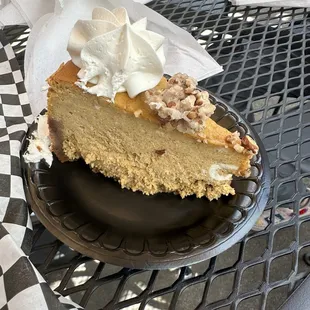 Pumpkin praline cheesecake