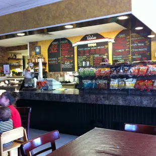 Inside,place your order and they will bring it to you!