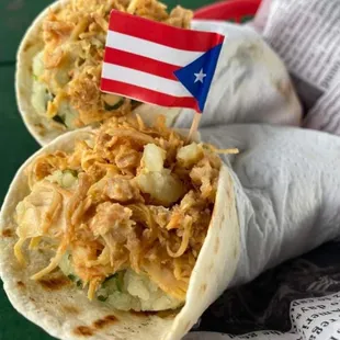 Tacos de Pollo Estilo Cantinflas / Chicken Tacos Cantinflas Style