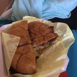 Monster bacon cheeseburger is awesome and HUGE!!!! We will be back for sure!