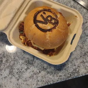 Sloppy joe. Fantastic choice to put jalapenos on it!