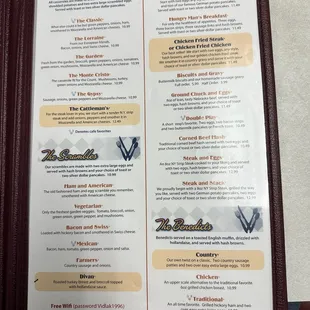 The menu is bigger, here&apos;s one page.