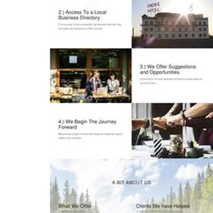 Single page design for local directory