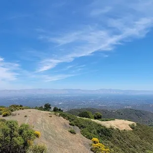 a view of the valley below