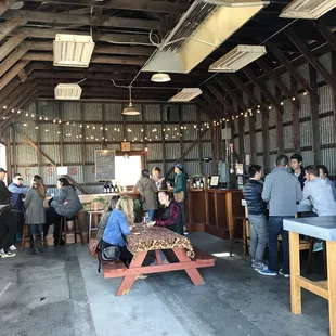 Inside their tasting room. Very cute!