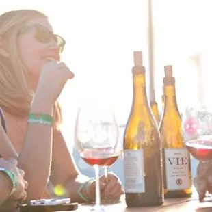 Enjoy a sunny day along the waterfront at VIE Winery