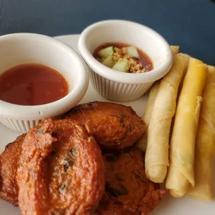 Fish cake and cheeserolls