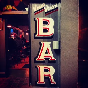 a bar sign